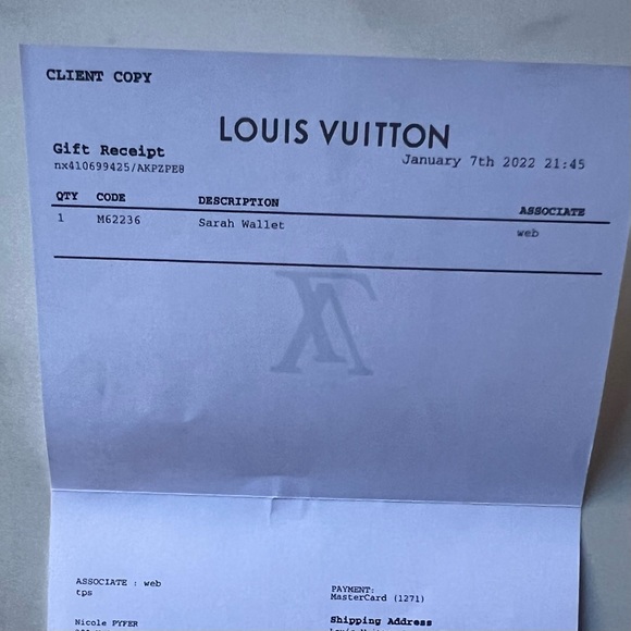 AUTHENTIC LIKE NEW Louis Vuitton Monogram Poppy Sarah Wallet - Picture 11 of 14